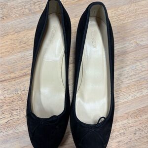 J. Crew Black Suede Pumps